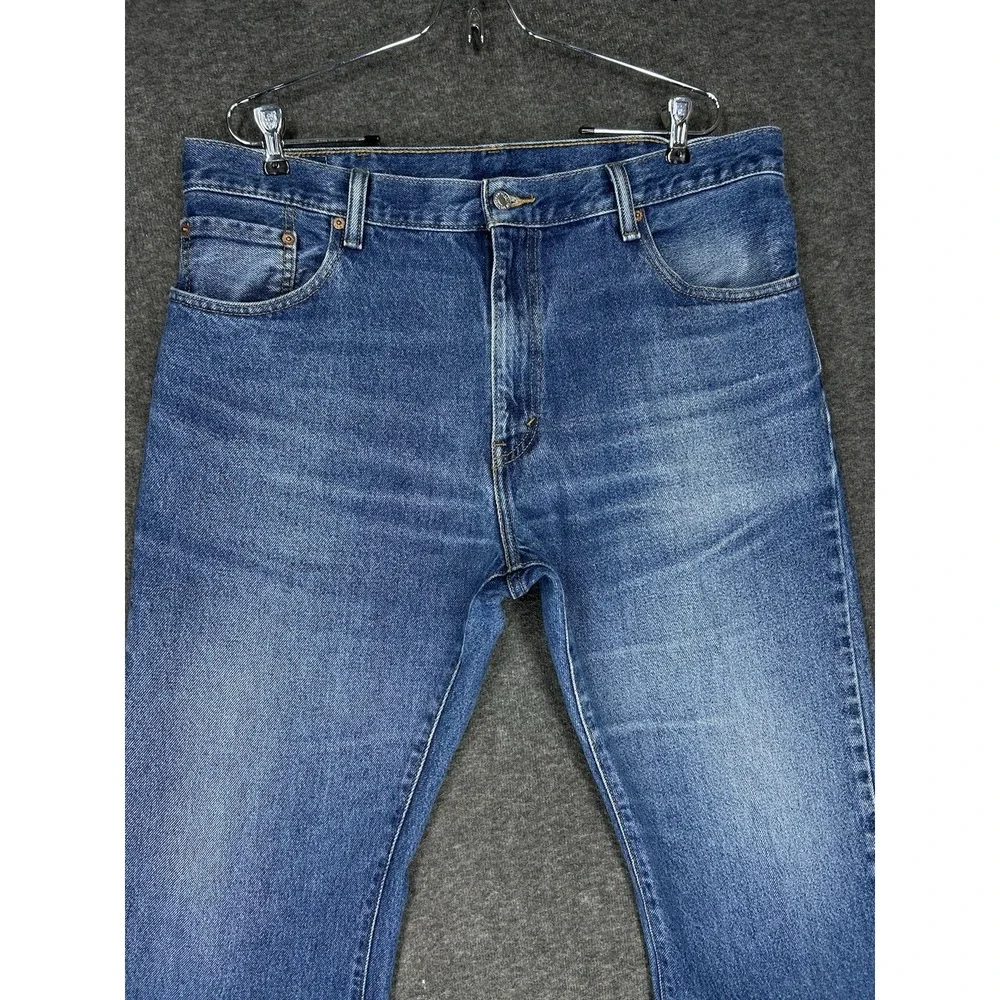 Levis 517 Bootcut Jeans Mens 38x32 Blue Denim Medium Wash Denim Faded whiskering